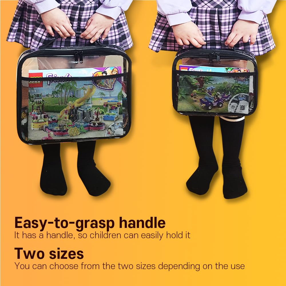 Holay blocks organizer two-sizes-setup shows flexible storage for different toy sizes.