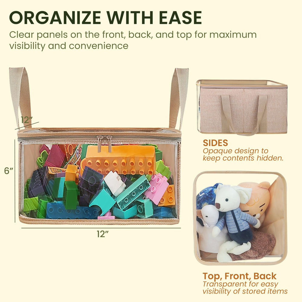 Holay storage bin 12in white dust-proof lid keeps seasonal items tidy