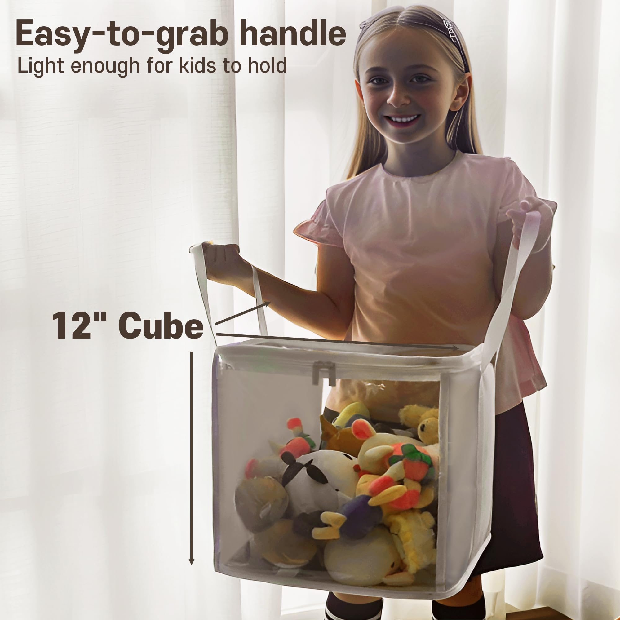 Holay storage bins folded-flat design for compact seasonal storage
