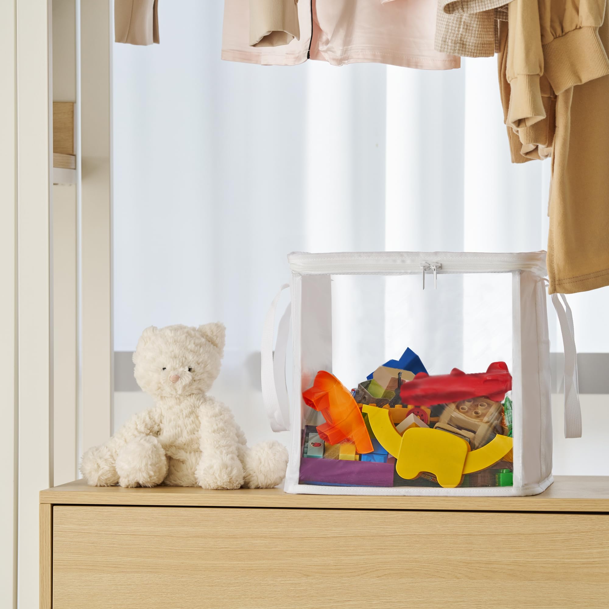 Holay storage bins handles design conveyed for lightweight carry and mobility