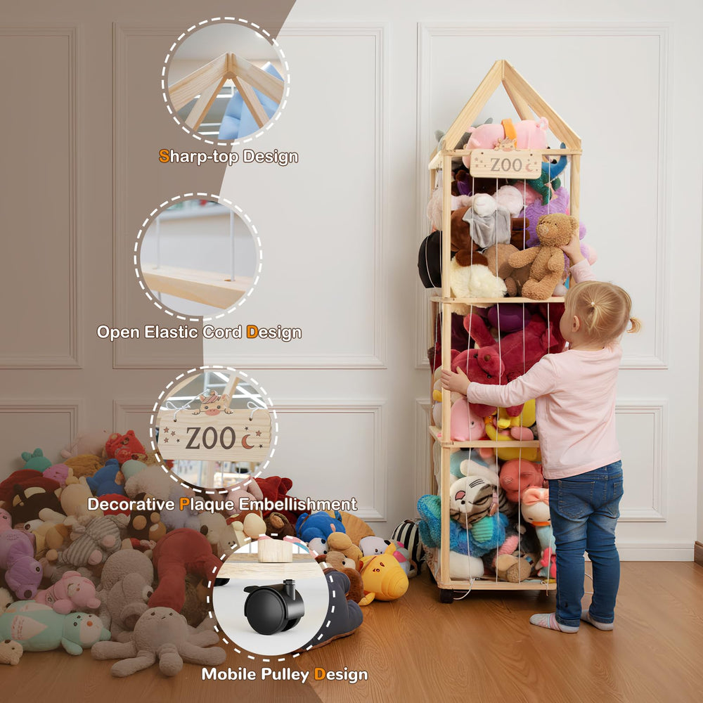HOLDSIGN solid-wood-tower lasts years and saves replacement costs.