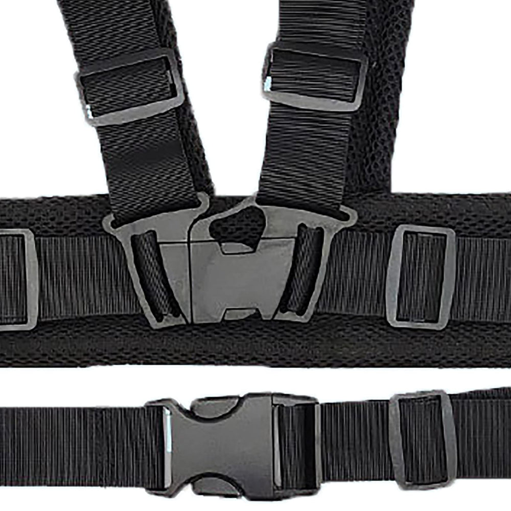 Holiberty harness quick-release buckle enables easy on and off during busy days.