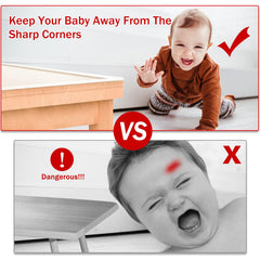 HOLIBIC soft silicone edge guard on a glass surface providing gentle cushioning.