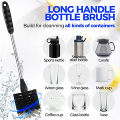 Holikme bottle brush 14-inch with non-scratch bristles for gentle, thorough bottle cleaning