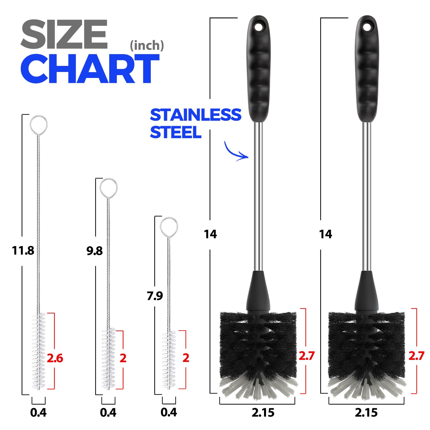 Holikme bottle brush set storage option keeps tools accessible and organized