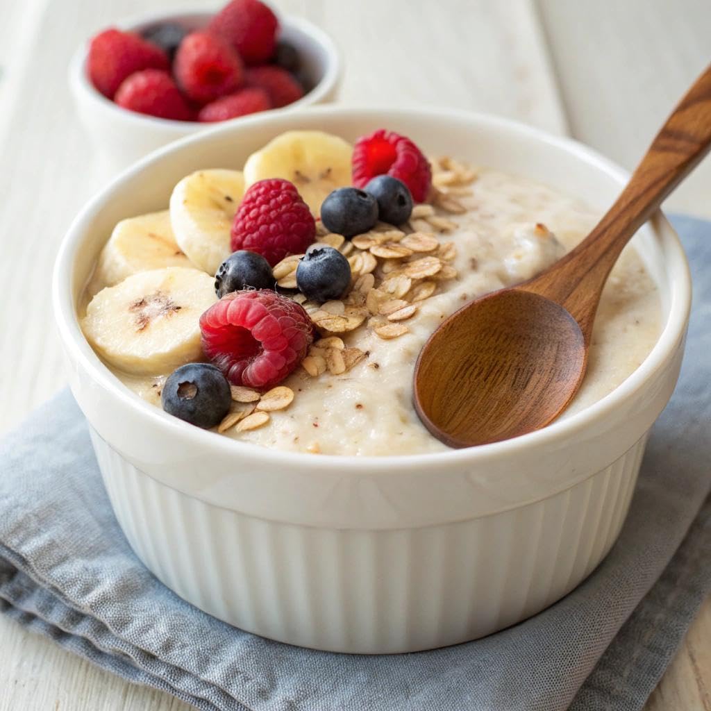 Holle organic four-grain cereal spoon tasting shows gentle texture