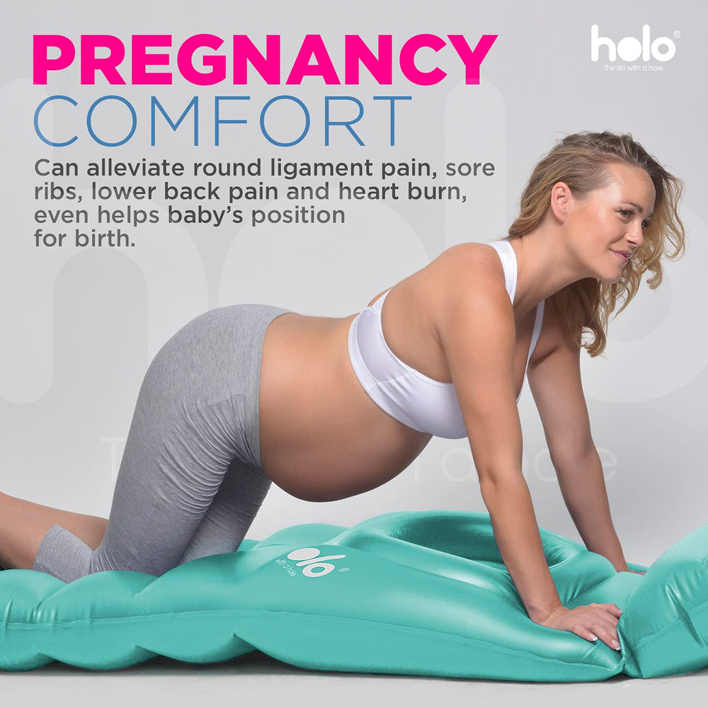 HOLO matte-pvc-material emphasizes safe, durable construction for pregnancy comfort.