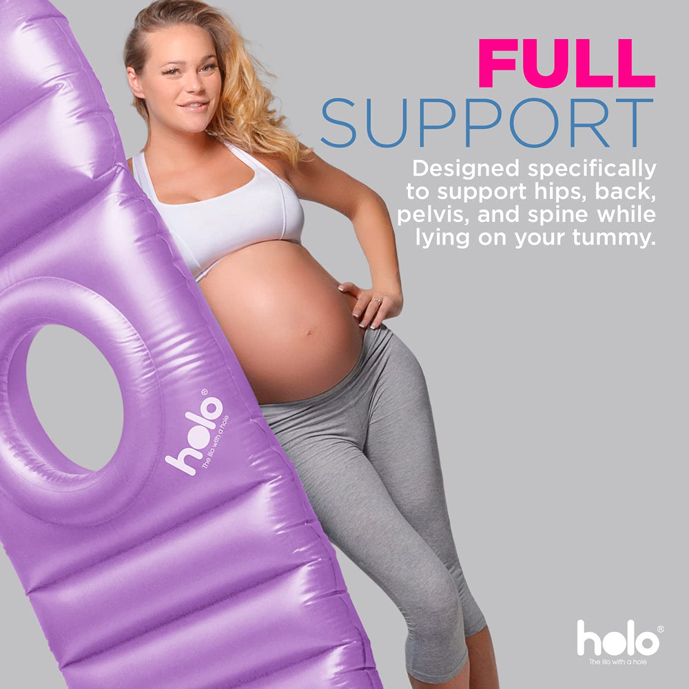 HOLO deflated for travel, highlighting portable comfort.