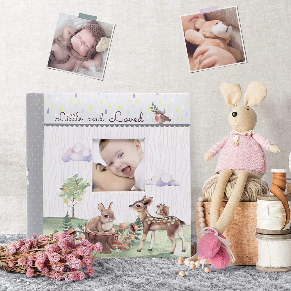 Holoary baby photo album memo space lets note milestones beside each image