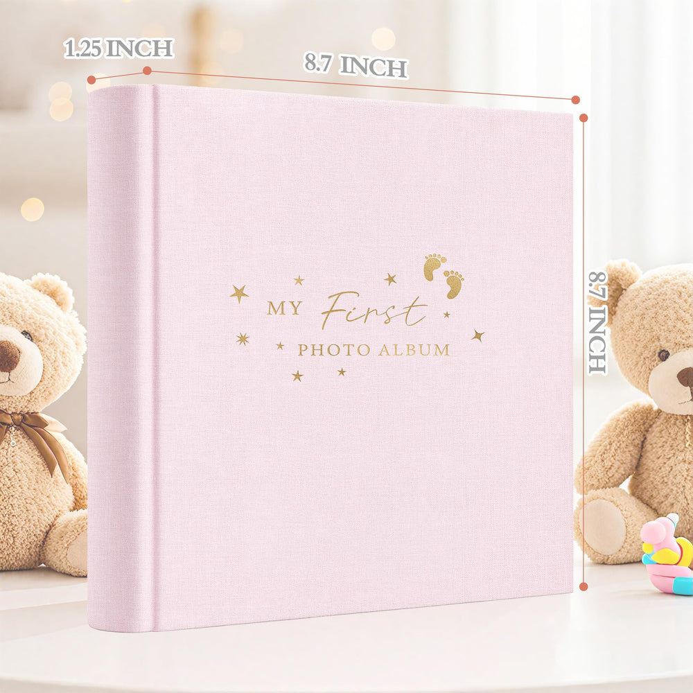 Holoary Baby Photo Album pocket pages for 4x6 photos keep memories organized.