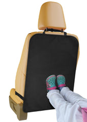Homakover kick mats back seat cover in action protecting seats from dirt