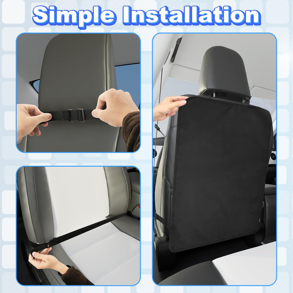 Homakover kick mats protect from dirt and spills on seats