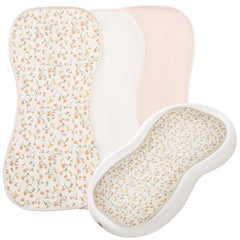 HOMBYS changing pad liner cream white closeup showing soft cotton muslin texture for gentle diaper changes.