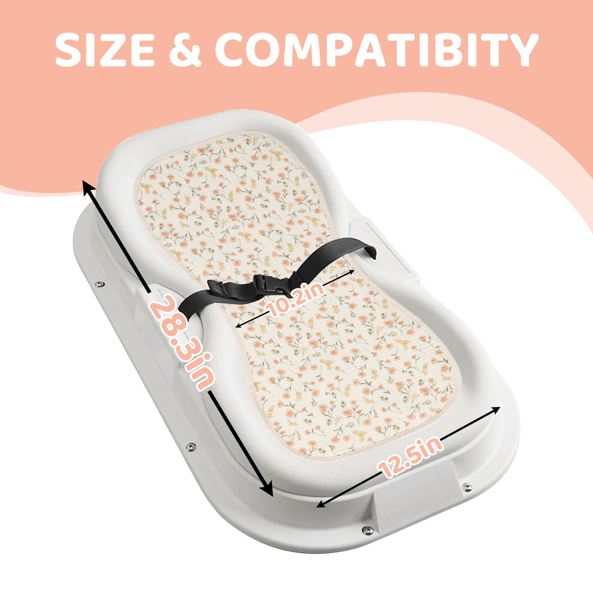 HOMBYS changing pad liner waterproof layer emphasizes leakproof protection during diaper changes.