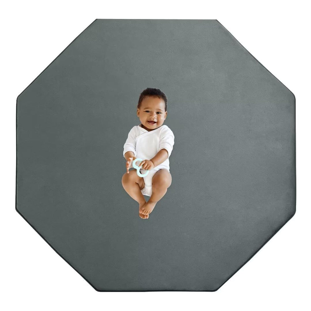 HOMBYS coral velvet surface protects baby skin while cushioning tumbles and crawls.