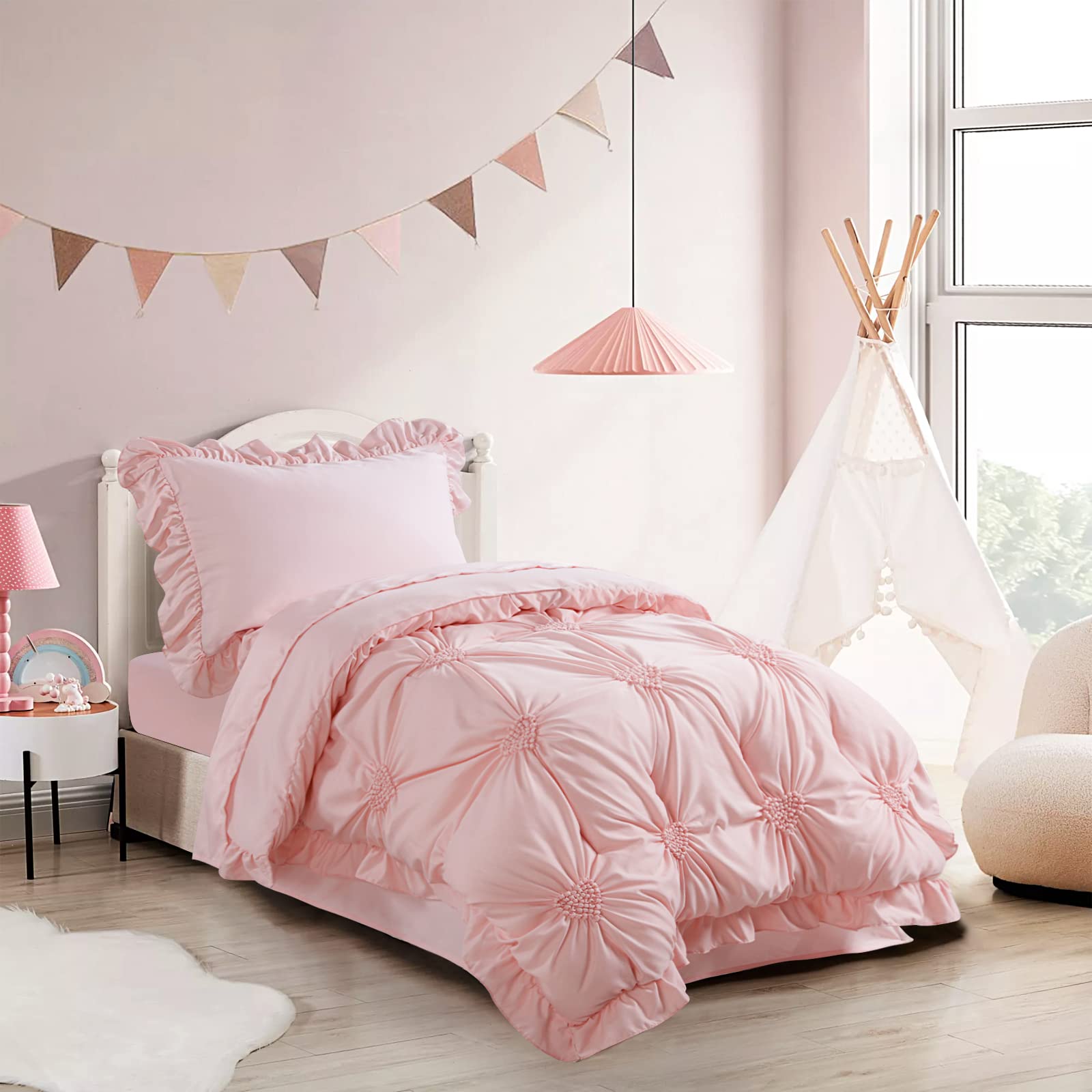 HOMBYS pillowcase 20x30 with pink princess bedding