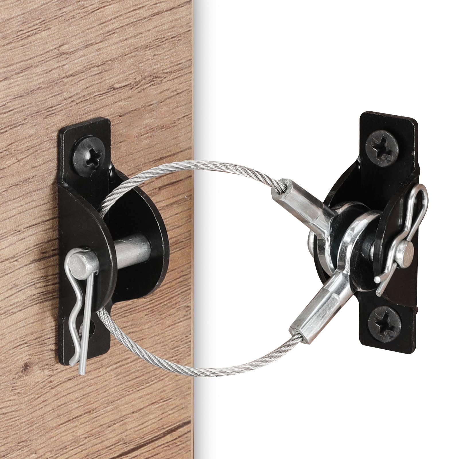 HOME MASTER HARDWARE bookcase wall strap helps keep tall shelving steady for safety.