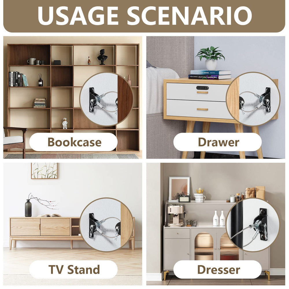 HOME MASTER HARDWARE pet-safety anchoring helps prevent furniture shifts when pets jump.
