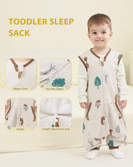 HOMEAL 0.5 Tog Toddler Sleep Sack back view shows snug fit and warmth