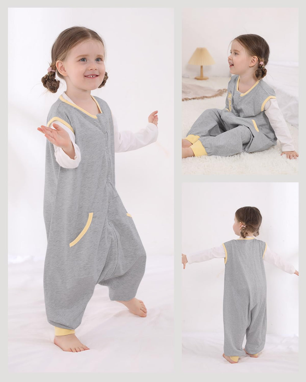 HOMEAL Sleep Sacks front pockets keep tiny hands busy and warm
