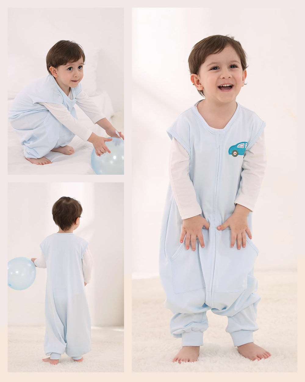 HOMEAL baby sleep sack is machine washable for busy parents