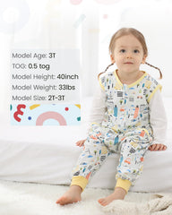 HOMEAL Sleep Sack in soft cotton fabric provides lightweight 0.5 tog warmth