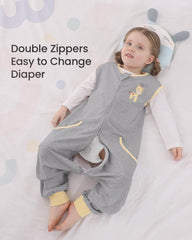 HOMEAL Baby Sleep Sacks soft cotton fabric delivers breathable year round comfort