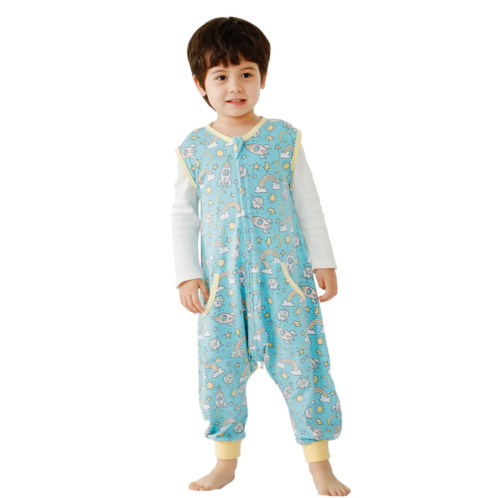 HOMEAL Baby Sleep Sack front view shows cozy warmth for safe night-time comfort.