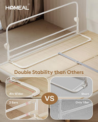 HOMEAL bed rail folds for easy access to the toddler bed