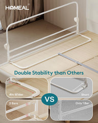 HOMEAL bed rail soft mesh cover keeps toddlers comfortable and breathable.