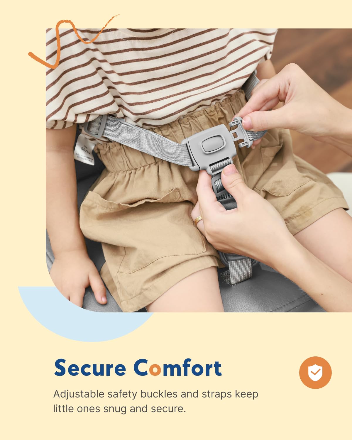 HOMEAL booster seat has a removable cover that is machine washable for deep cleaning.