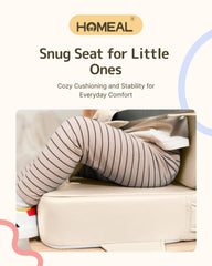 HOMEAL booster seat with waterproof wipeable fabric ready for spills
