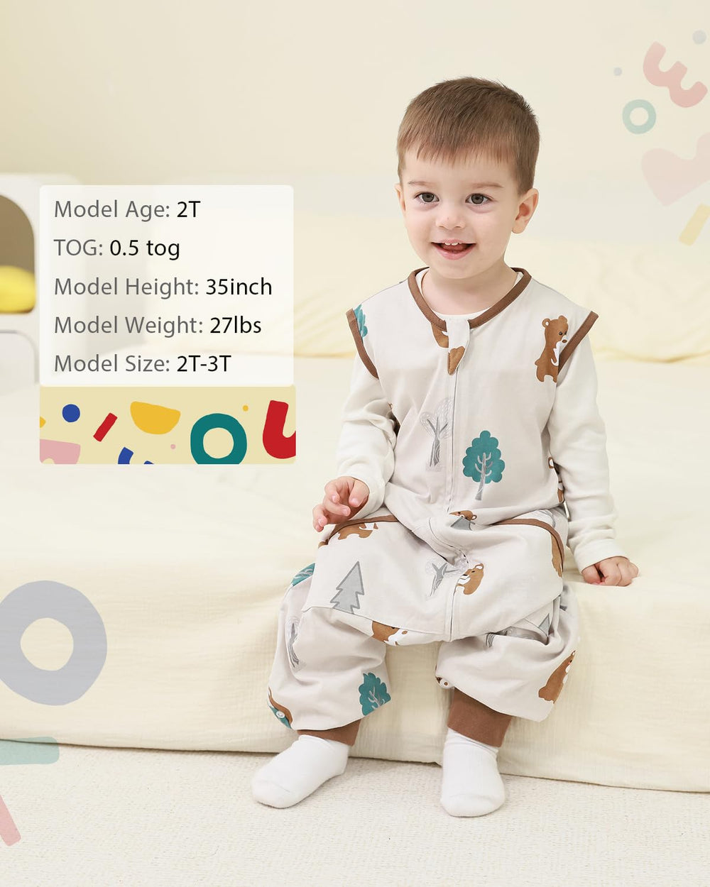 HOMEAL double zipper system enables easy, quiet diaper changes.