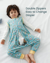 HOMEAL Sleep Sack leg-length adjustment button ensures proper fit as growth continues