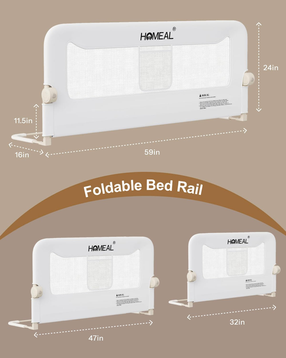 HOMEAL multiple sizes and colors fit twin to king beds