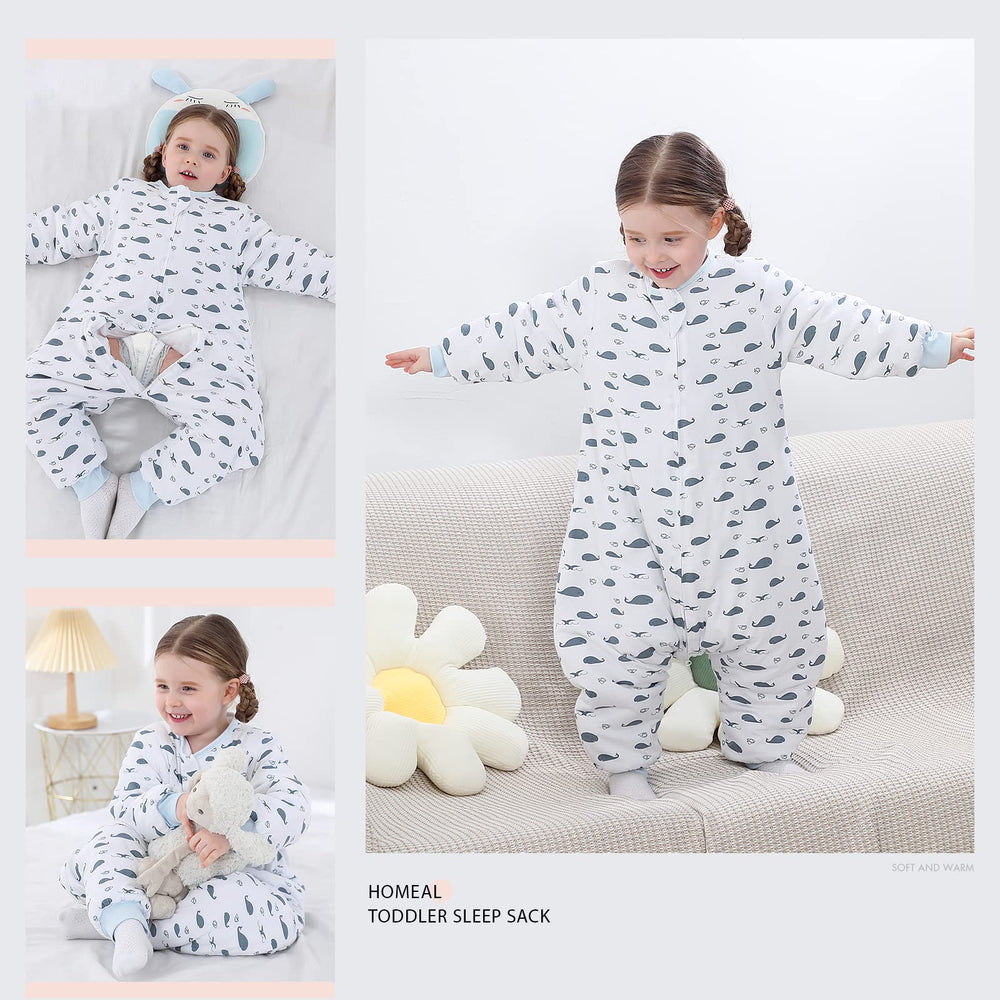 HOMEAL toddler sleep sack growth‑fit for ages 12 months to 5 years