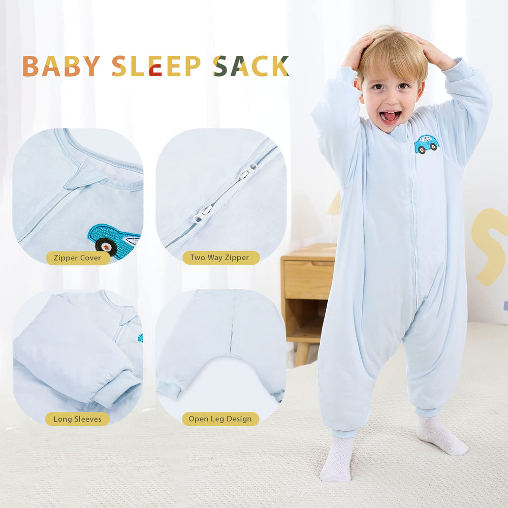 HOMEAL sleep sack with 2.5 TOG warmth demonstrated for winter use