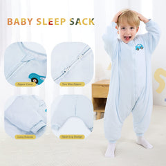 HOMEAL sleep sack with 2.5 TOG warmth demonstrated for winter use