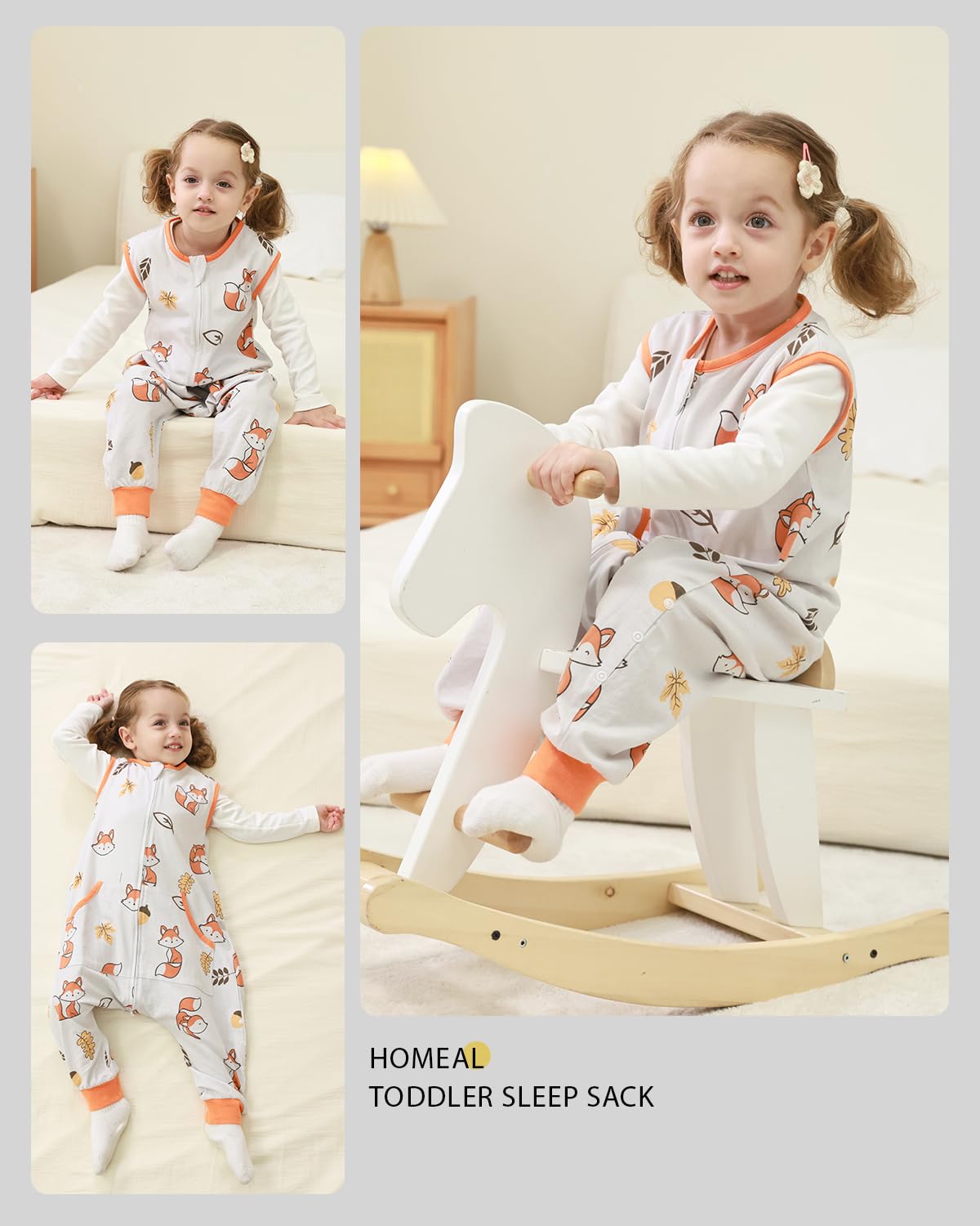 HOMEAL zipper-protection feature image emphasizes safer sleep transitions.