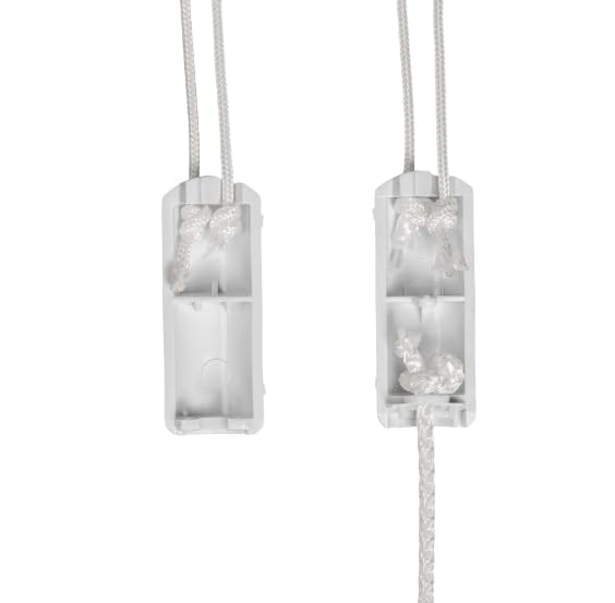 HomeAmore BreakAway cord condenser clean professional look complements white blinds.