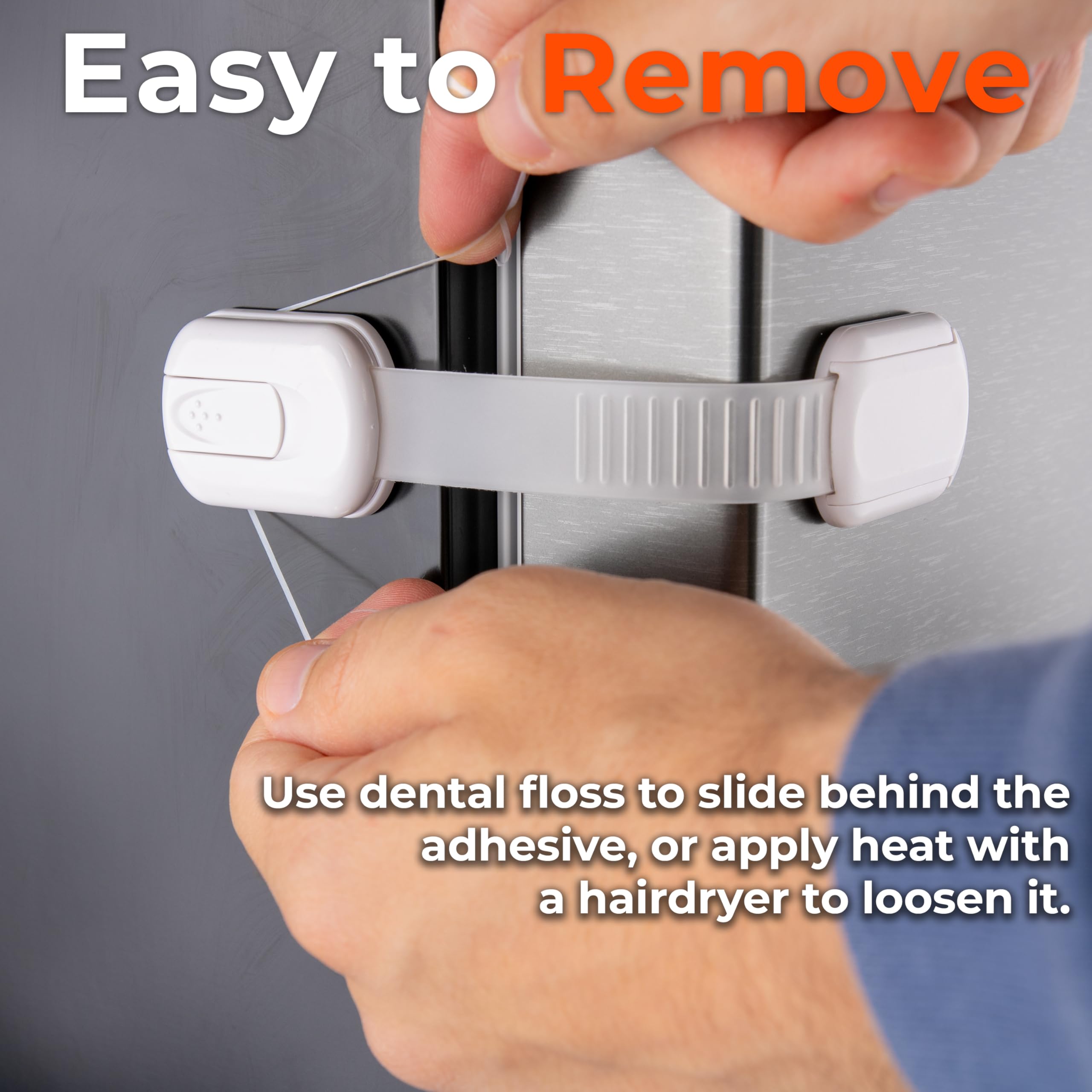 HomeBrella 10-Pack used across cabinets, fridge, and toilets demonstrates multipurpose safety.