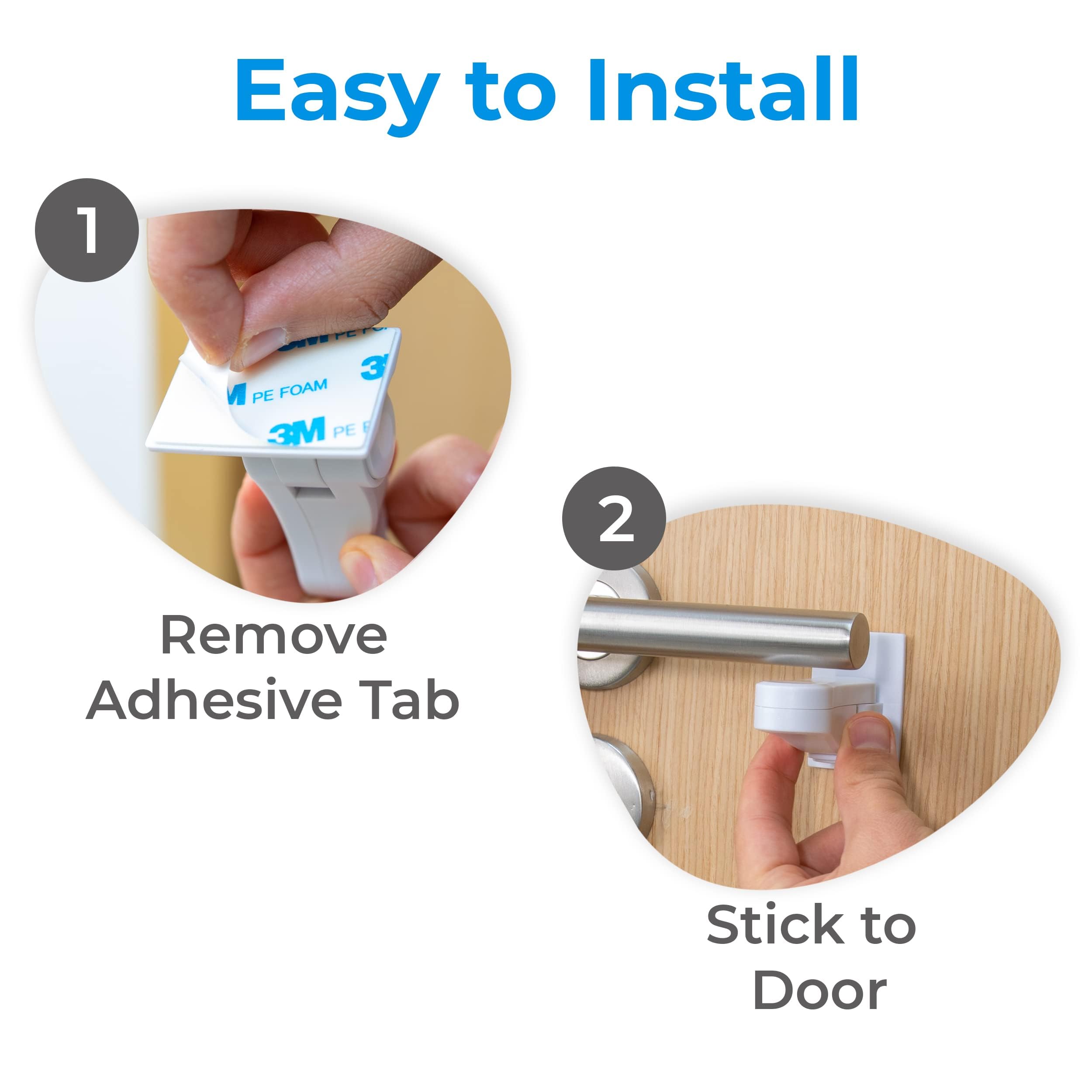 HomeBrella heat method used to remove door lever locks without damage.