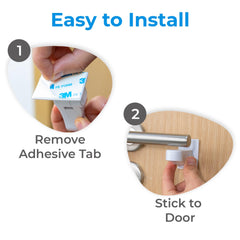 HomeBrella heat method used to remove door lever locks without damage.