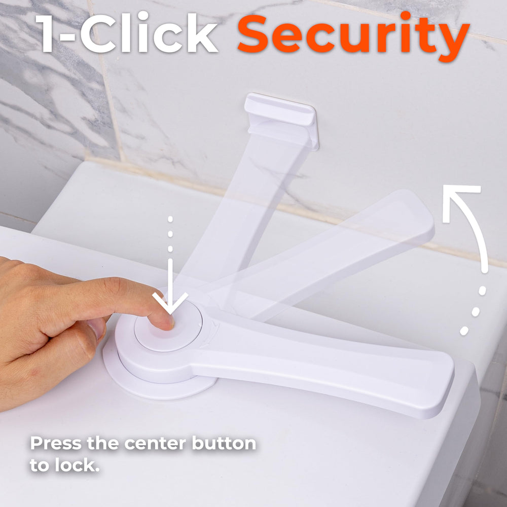 HomeBrella one-click security button engages automatically for effortless safety.