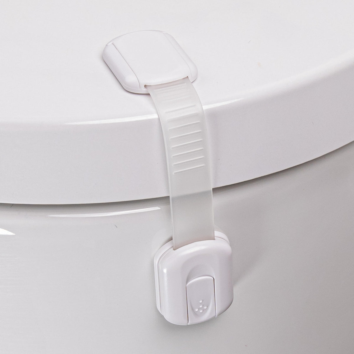 HomeBrella toilet locks two-pack with adhesive for quick child safety at home
