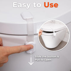 HomeBrella universal-fit latch on round and elongated seats