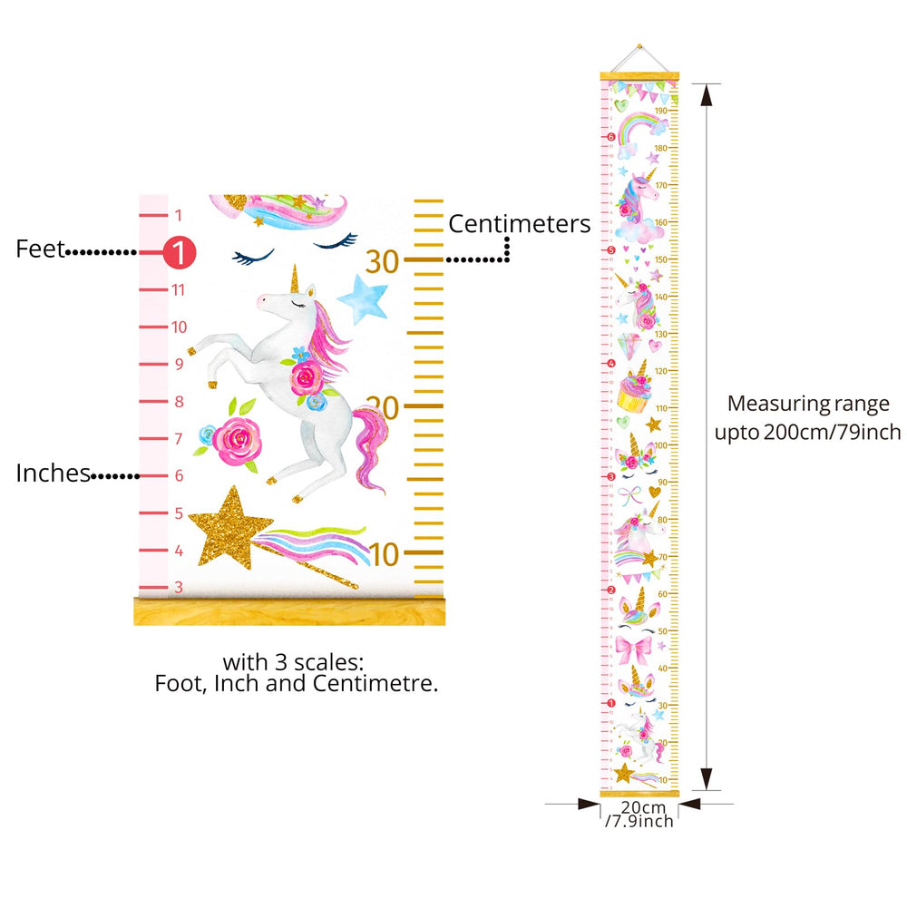 HomeEvolution unicorn chart decor ideal for playrooms and classrooms.