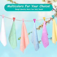 HOMEXCEL coral fleece burp cloths, gentle and durable after feeds.