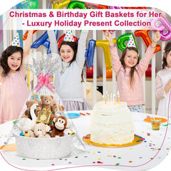 HomeGuSu baby gift basket gift bag ribbon ready for instant gifting.