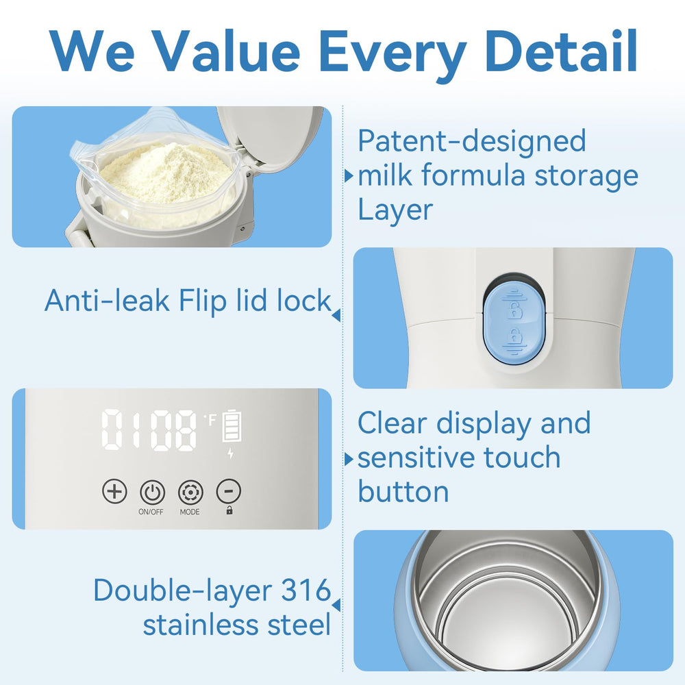 HOMEHELP stainless steel interior preserves flavor and is easy to clean